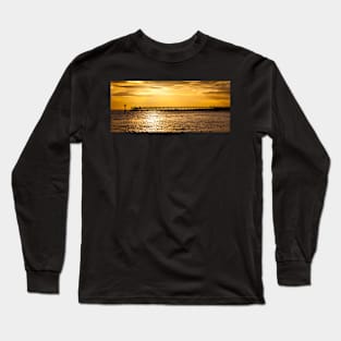 December sunrise over the Old Wooden Pier. Long Sleeve T-Shirt